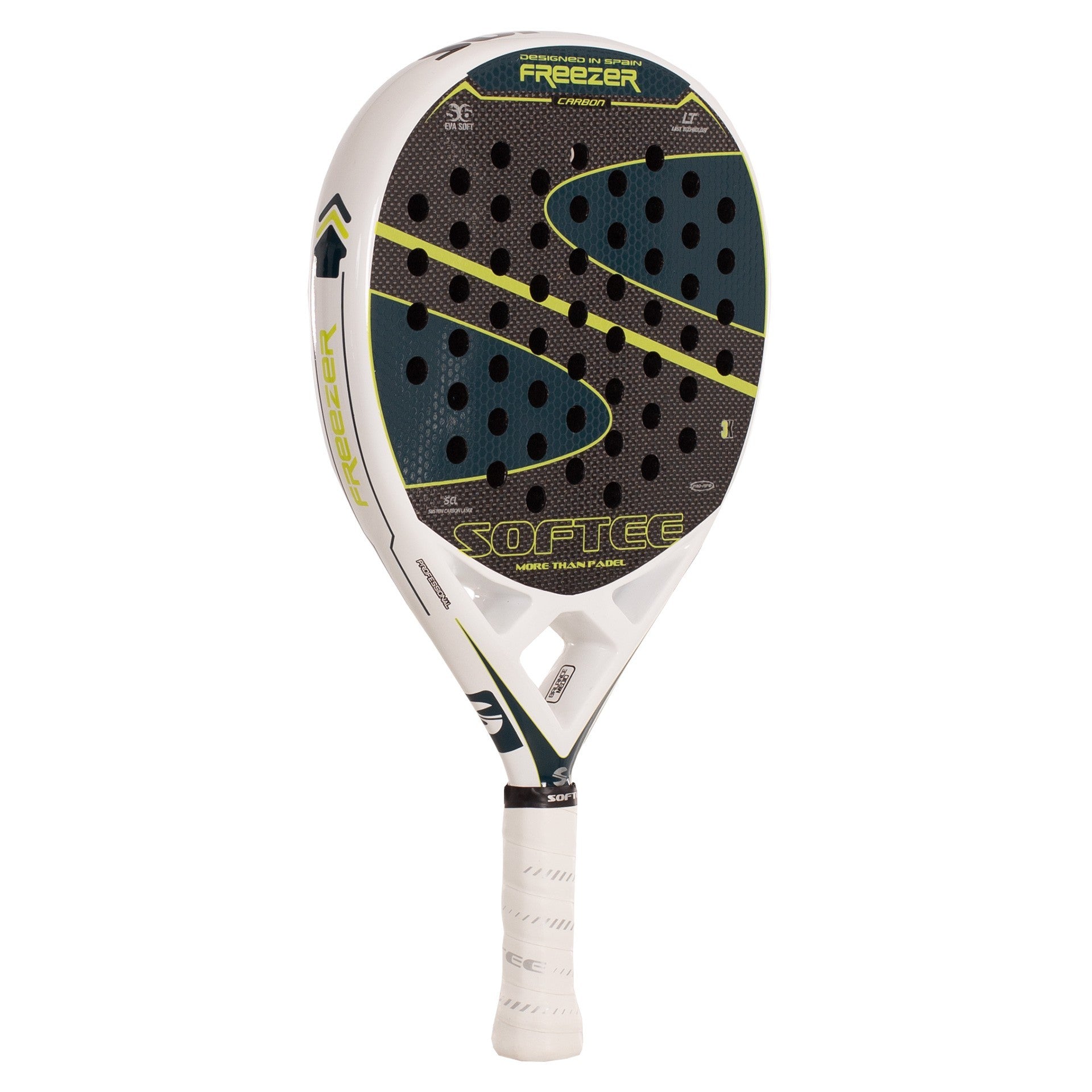 Softee Freezer Carbon 3K Petrol padel racket front-right
