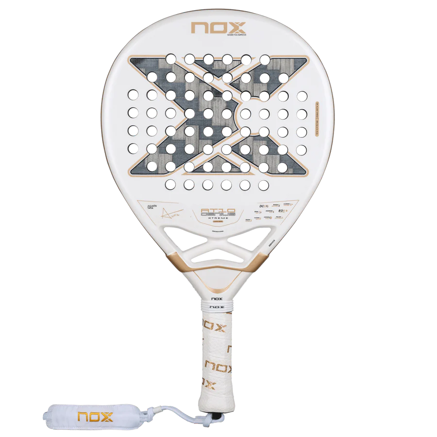 AT10 Luxury Genius 12K Alum XTREM 2026 by Agustin Tapia – NOX padel racket by Agustin Tapia with advanced carbon and aluminum technology
front