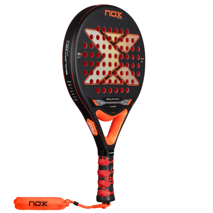 NOX Equation HARD Advanced padel racket for advanced players FRONT-RIGHT