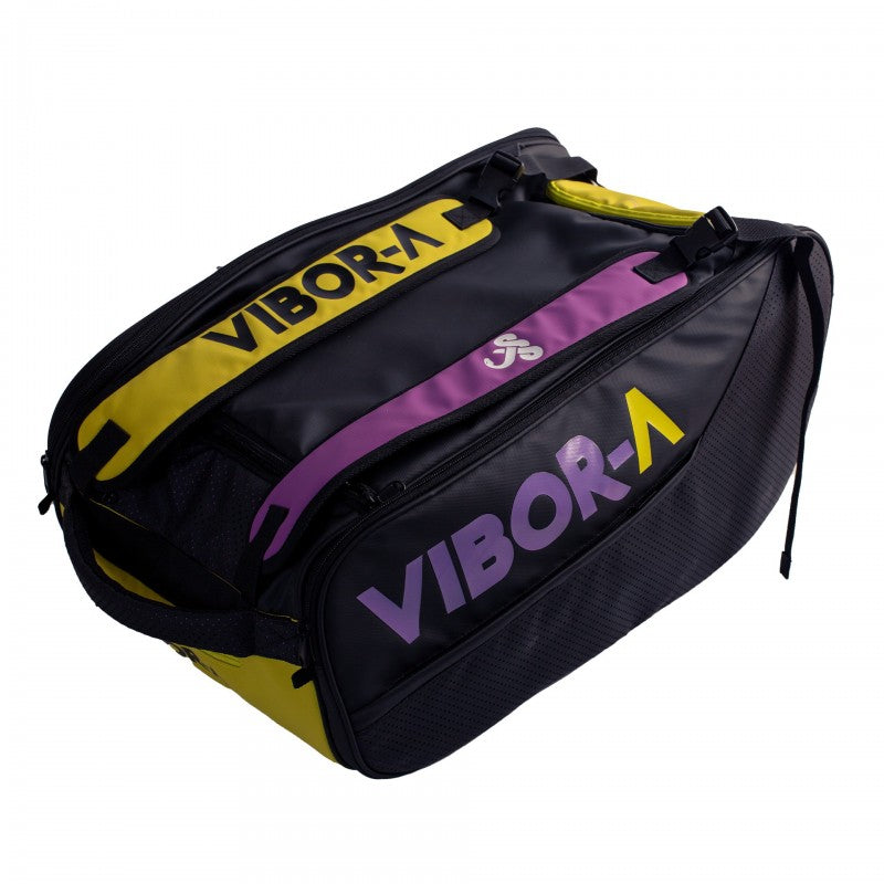 Vibora Technic padel bag with thermal racket compartment and multiple storage sections front right